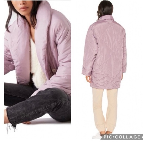 Free People Lilac Puffer Jacket - Picture 8 of 14